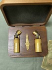1992 Mac Tools 24k Gold Spark Plug Socket Set Wooden Box W collector Club Stickr