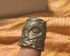 Dragon Thimble Pewter 3 4 Inch Tall Silver In Color Sewing Collectible