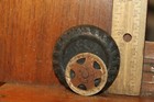 Vintage 2-1 8  Tractor Truck Toy Hard Rubber Tire With Metal Insert Part Only