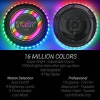 16 Million Color Rgb Rechargeable Flying Disc With Smart Modes -175g Frisbee New