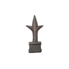 1 2  Finial Triad Square Pipe Gate Fence Topper Ornamental  10pcs  Cast Iron