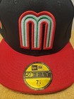 Mexico Mlb World Baseball Classic Fitted 7 1 4 Black  red New Era Brand New Hat