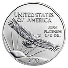  50 American Platinum Eagle 1 2 Oz Random Year Bu