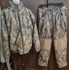 Natural Gear Camouflage Mens Medium Zip  Fleece Lined  Jacket Pants Set Stirrups
