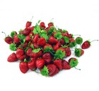 100x Artificial Strawberry Fake Fruit House Kitchen Wedding Party Bbq Decor Prop