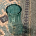 Coca-cola Embossed Blue green Tinted Glass Soda Theme Advertising Collectible