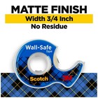 Scotch Wall Safe Tape 2 Rolls 34in X 600in Removable No Residue Dispenser Inc   