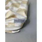 Dusen Dusen Check Sheet Set - New Beige And White - Msrp  180 