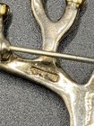 Vtg Rosenthal Tree Of Life Menorah Judaica Sterling Silver Pin Rare 12 G
