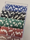 Cardinal 100 Poker Chips  Las Vegas Style Stackable Tray 11 5 Grams 