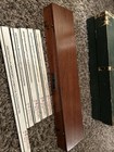 Vintage K e Leroy Lettering Set Keuffel   Esser Drafting Kit Oak Wood Case 3240