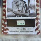 Ty Cobb Beckett Encapsulated Handwriting Removed From An Autograph Letter Signed