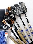 Harley Davidson Darts W  Black Leather Pouch   Blue Cap Tips Read