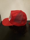 Budweiser Clydesdale Snapback Hat Red Mesh Large Patch Trucker Usa Vintage 80s