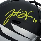 Justin Herbert Oregon Ducks Signed Riddell 2024 Black Wing Speed Mini Helmet