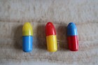 Lot Of 33 Vintage Colorful Play Plastic Bulletts Cap Gun Toys Holster Filler 