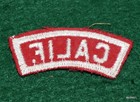 Vintage Boy Scout Red   White State Strip - California - Free Shipping