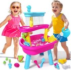 Vatos 3-tier Sand Water Table For Toddlers 37-piece Kids Water Table Splash Pond