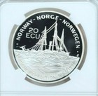 1993 Norway Silver 20 Ecu 1st Polar Expedition Ngc Pf 70 Ultra Cameo Rare Pop 1