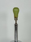 Vintage 12 Ounce Glass Acme Manual Vegetable   Nut  food Chopper W green Handle