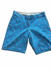 Crown   Ivy Womens Shorts Size 6p Bermuda Blue Pink Flamingo Casual Chino
