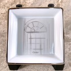 Cartier Porcelain Mini Change Tray Ashtray Platinum Painted Rim 8 X 8cm