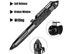 Tactical Black Aluminum Pen With Glass Breaker Cap Heavy-duty Writing Black Gift