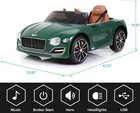 12v Kids Electric Ride On Car Toy Licensed Bently Style W remote Control Led Mp3
