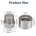 2 Set M18 X 1 5 O2 02 Oxygen Sensor Weld On   In Bung Plug   Nut Cap Kit