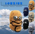 Teloly 2026 New Winter Thermal Hat With Glasses Winter Pilot Hat Trapper Hats   