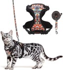 Cat Harness Leash Set Escape Proof Vest No Pull Adjustable Reflective Breathable