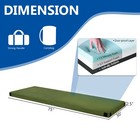 Memory Foam Camping Mattress 30  Wide Sleeping Pad Tent Car Floor Bed Roll Green