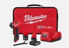 Milwaukee M12 Fuel 1 4  Right Angle Die Grinder 2 Battery Kit 12v 3485-22 New