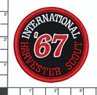 1967 International Harvester Scout Embroidered Patch Black red Iron-on Sew-on