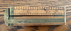 Antique Stanley No  32 12 Inch Folding Ruler Boxwood Brass With Caliper