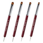 4 Pieces French Tip Nail Brush And Clean Up Brush Set  Dual Ended Acrylic