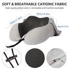 Travel Pillow With Hood 360 Neck Support Memory Foam Neck Pillow Airplane Trips