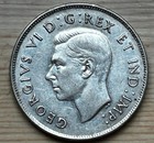 Silver 50 Cents Canada 1946