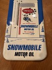 Vintage Sign Amalie Snowmobile Thermometer Oil Advertising Store Original Rare 
