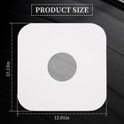 Sdroceryam 12 Inches Vinyl Record Inner Paper Sleeves With Po 12 Inch  White 