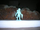 Marx 1950 s Eskimo Playset Figure Toy Arctic Set Spear Fish Light Blue Vintage