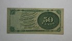 1866 50 Cents Fractional Currency Note Fr-1376 4th Issue Au  1owi