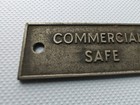 Vintage Commercial Safe Diebold Certified Two Hour Safe Plaque Emblem