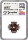 2019 W Uncirculated Lincoln Cent Ngc Ms69 Rd Pl  proof Like  Fdoi Lyndall Bass  