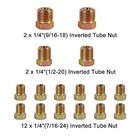  1 4 Brake Line - Upgraded 25 Ft  Brake Line Kit 2026 New   1 4 Flexible Gold