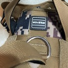Tactical Service Dog Vest Harness Large Brown Molle K9 Adjustable