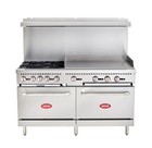 Kratos Commercial Gas Range  60  Wide With 36  Griddle  4 Burners  And 2