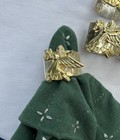 Silver Gold Two Tone Angel Napkin Ring Set Of 6