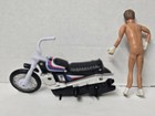 Vintage 1973 Evel Knievel Stunt Cycle Motorcycle Bike Figure Incomplete