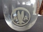 4 Vintage American Airlines Roly Poly Glasses Aa